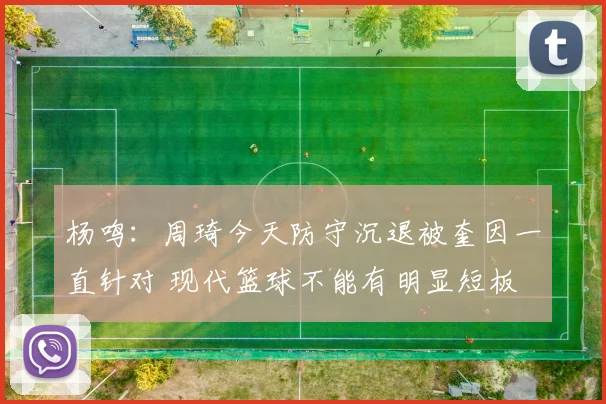 杨鸣：周琦今天防守沉退被奎因一直针对 现代篮球不能有明显短板